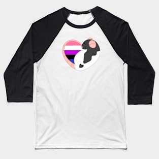 Genderfluid Pride Rat Baseball T-Shirt